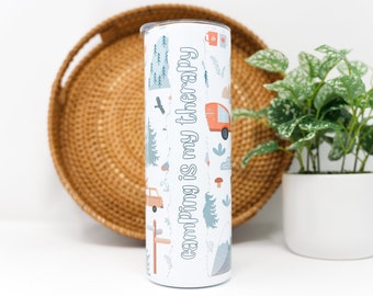 Camping is My Therapy 20oz Insulated Stainless Steel Tumbler