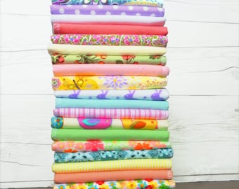 Servilletas de tela de Pascua - Toallas de papel reutilizables - Decoración primaveral - Toalla de papel lavable - Toalla de papel de franela - Regalo ecológico - Lindas servilletas pastel