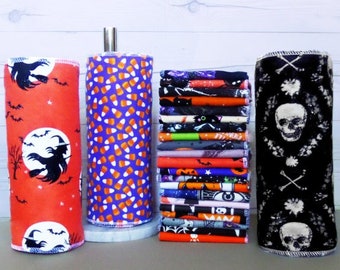 Halloween Paperless Paper Towels 12- 10x14” or 10 x 12" Zero Waste -Paperless Kitchen -Washable & Reusable Cloth Towels -Unpaper Towels