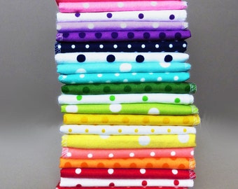 10 Ladies Handkerchief Polka Dot Hankies - Mother's Day Gift - Soft Womens Reusable Tissues - Washable Tissues - Pocket Tissues Eco Friendly
