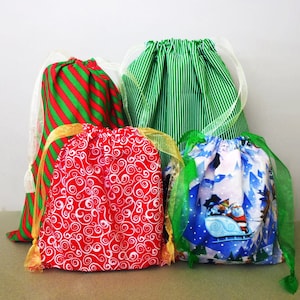 再利用可能なギフトラップ - クリスマスギフトバッグ - ギフトラップを追加 - ペーパーレスクリスマス - 布製ギフトバッグ - 環境に優しいホリデーバッグ