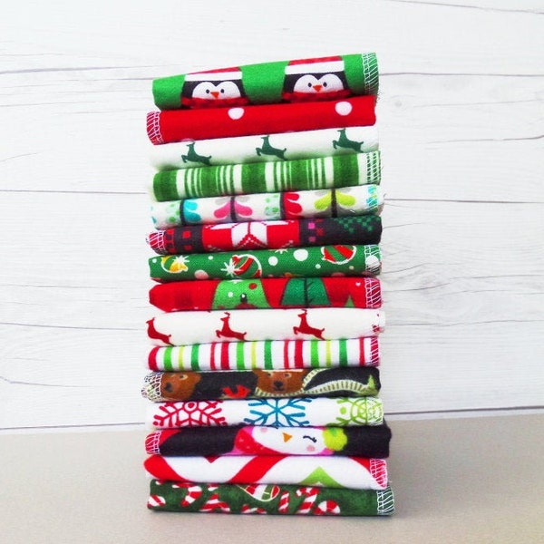 10 Christmas Napkins Fun Holiday Cloth Napkins Kids Christmas Napkins - Cute Casual Christmas Decorations Secret Santa Gift Stocking Stuffer