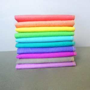 Pastel Lunch Box Napkins Cloth Reusable Paper Towels Washable
