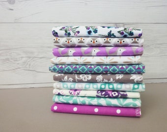 Organic Handkerchief -Ladies Hankerchief Set 100% Cotton Flannel Hankies -Womens Hankies Reusable Tissues Flannel Tissues Mother's Day Gift