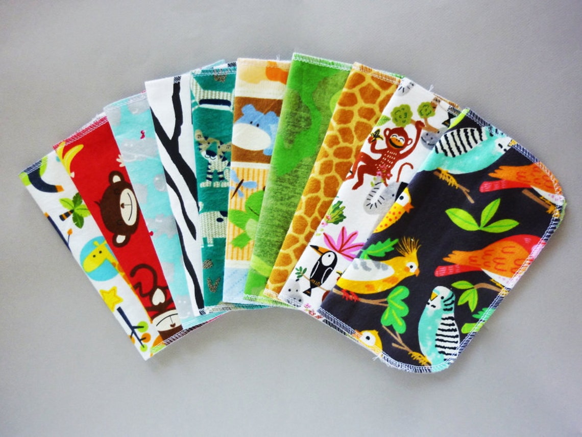 Jungle Kids Cloth Napkins Set Lunch Box Napkin Safari Kids Napkin ...