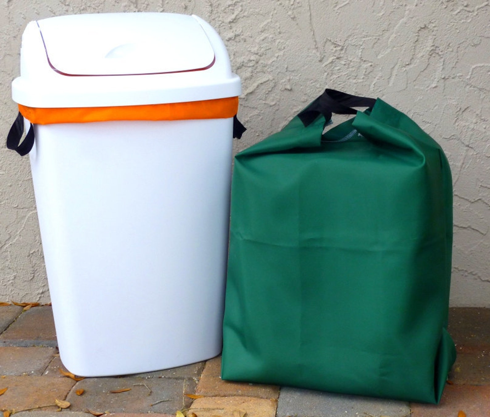 Two Reusable Recycling Can Liners Large Kitchen Trash Can Liners