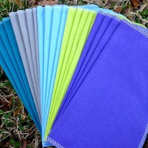 20-24 Unpaper Towels Toalhas de papel reutilizáveis Unpaper Pano Guardanapo 100% algodão Ecológico Sem papel Zero Waste Lunch Box Toalhas de papel laváveis