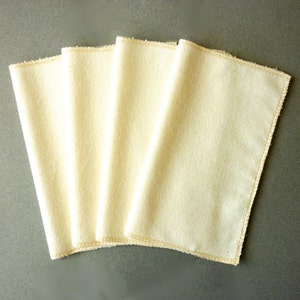 Organic Cotton Flannel Handkerchief Natural Reusable Tissue Washable Tissues Mens Ladies Hankerchief Pocket Tissues Soft Flannel Hankie image 1