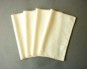 Organic Cotton Flannel Handkerchief Natural Reusable Tissue Washable Tissues Mens Ladies Hankerchief Pocket Tissues Soft Flannel Hankie