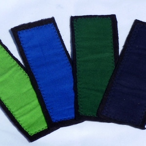 Assorbenti in tessuto per incontinenza leggera o mestruali - Salvaslip riutilizzabili - Mama Cloth - Set da 4 con custodia per assorbenti