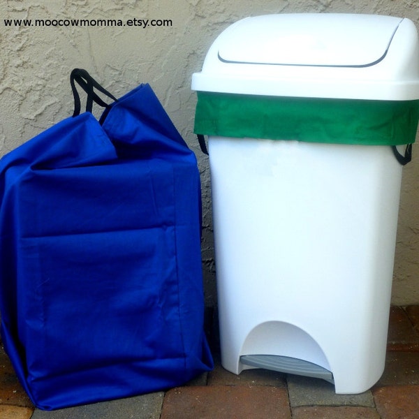 Reusable Recycling Can Liners Washable Kitchen Trashcan Liners  Set of 2 You Can Choose Your Colors