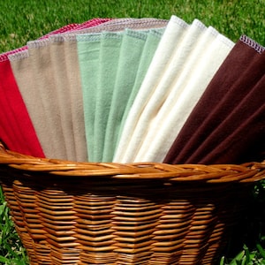 20-24 Guardanapos de Pano - Toalhas de Papel Reutilizáveis de Pano - Toalhas de Papel Sem Papel Guardanapos de Flanela Macia Guardanapo Diário Toalhas Casuais Sem Papel 100% Algodão
