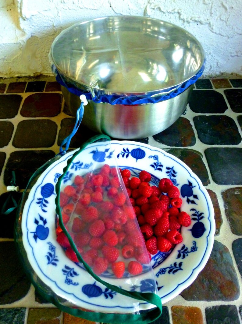 Clear Bowl Cover Adjustable Reusable Plastic Wrap Etsy