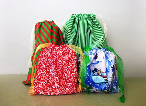 Christmas gift bags etsy clearance