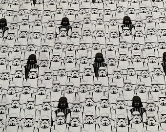 Star Wars Storm Troopers and Darth Vader. Quantity 1= fat quarter. Greater than 1 is a continuous cut. See note in listing***