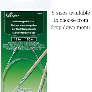 Cables for the Takumi Interchangeable Knitting Needle system, choose length.