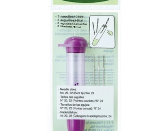 Clover Chibi Lace Darning Needles, Package of 3, with case