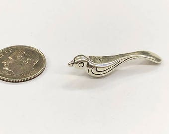 Sterling Silver Dove, perfect for many artistic creations!