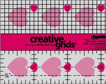 Creative Grids 2 1/2" x 10" Clear Ruler Quilt Friends
