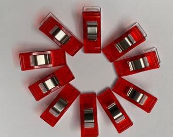 Clover Mini Wonder Clips-Red /& Blue 20//Pkg