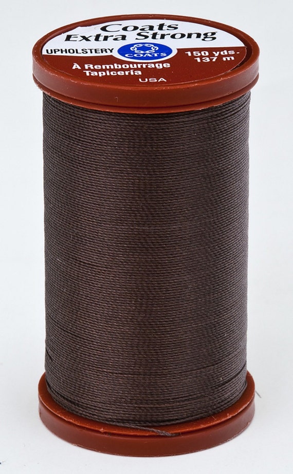 Coats & Clarks Upholstery Thread, Heavy Duty, Great for Bear Making. Color  8960 Brown 