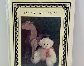Vintage Pattern 13" G. Willikers Bear from A Roosevelt Bear Co.