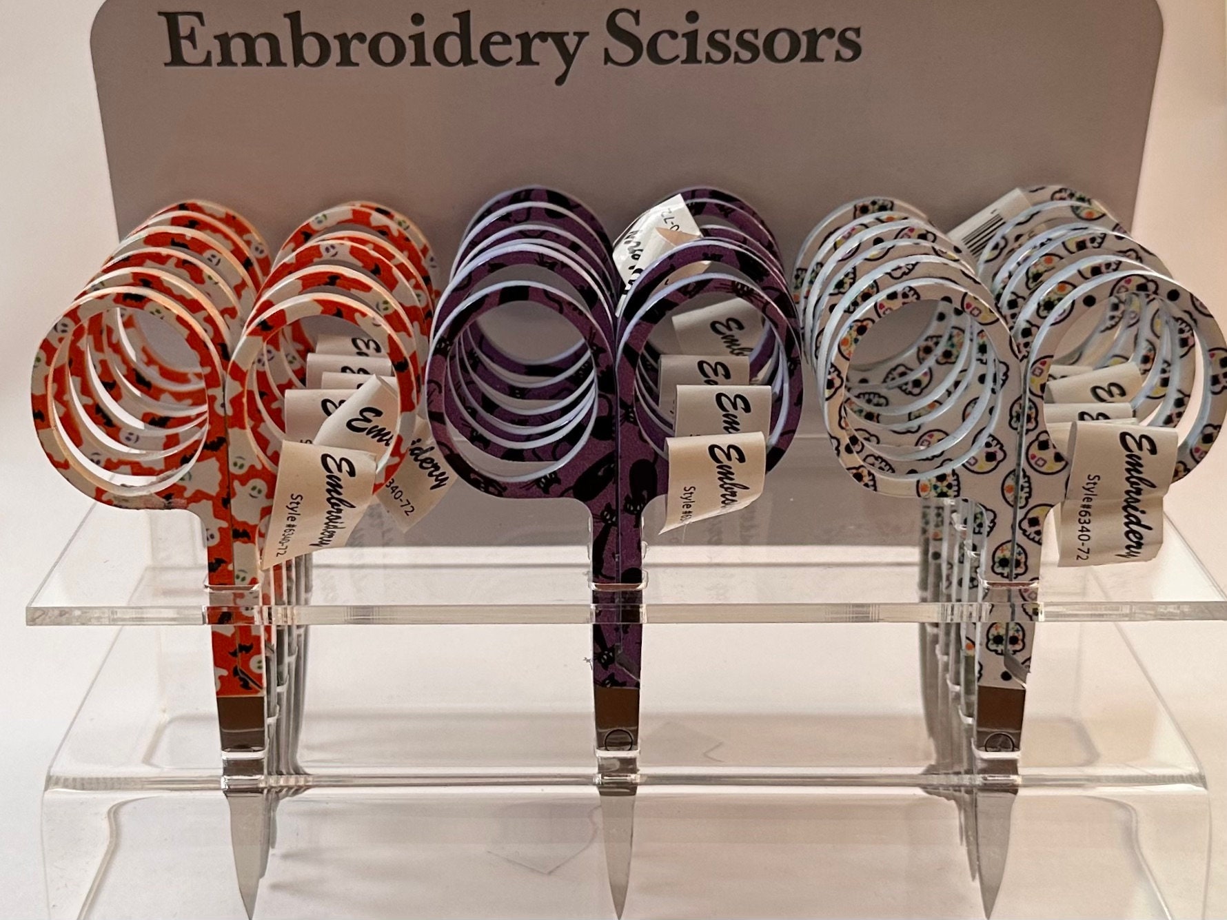 Modern Embroidery Scissors, Small Sharp Scissors, Cross Stitch Scissors,  Small Scissors Black, Purple, Blush, Mint 