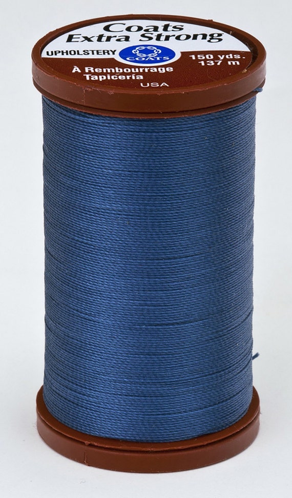 Coats & Clarks Upholstery Thread, heavy duty, great for bear making. Color 4550 Soldier Blue