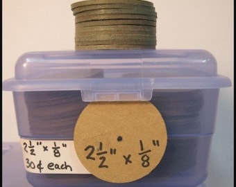 Fiberboard disks for bear making, 2.5 inches x 1/8 inch, package of 10