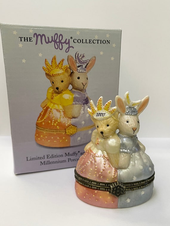 Vintage NABCO Muffy Vanderbear, Millenium Porcelain Box