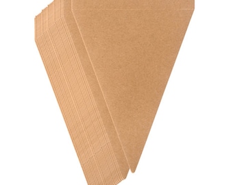 Kraft pre-cut banners, cardstock, package of 24.