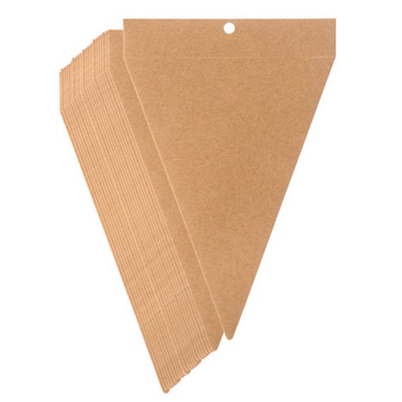 Kraft pre-cut banners, cardstock, package of 24.