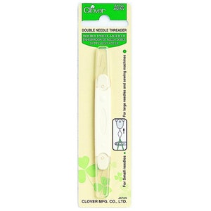 Clover double needle threader for small and large needles