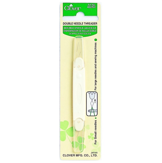 Clover double needle threader for small and large needles