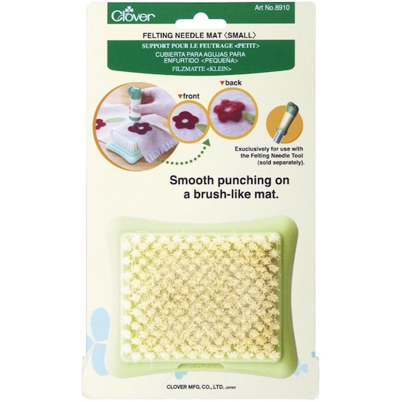 Clover Felting Mat Small Size portable for needle felting on the go.
