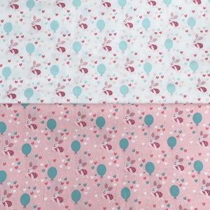 Cotton fabric, Winnie the Pooh Piglet with Balloons, Choose your color. Quantity 1= fat quarter. Greater than 1 is a continuous cut.
