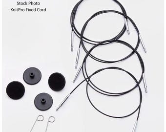 KnitPro Interchangeable Cords choose FIXED or SWIVEL