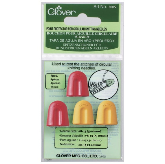 Clover Point Protectors for Circular Knitting Needles, Large size, for needle sizes US 8 - 15
