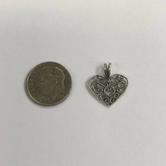 Sterling Silver heart, perfect for many artistic creations!