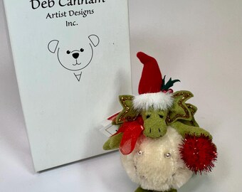 Dragón Bola de Nieve de diseño vintage de la artista Deb Canham