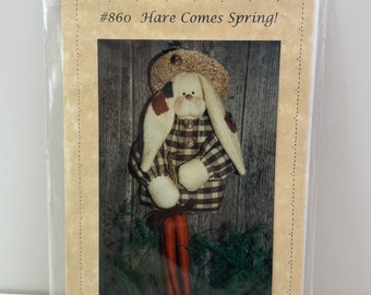 Vintage Pattern 11" Hare Comes Spring from Parchment Press