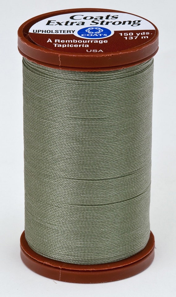 Coats & Clarks Upholstery Thread, Heavy Duty, Great for Bear Making. Color  6180 Green Linen 