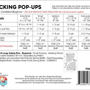 Stacking Pop Ups Pattern and 5 sizes of Pop Up Springs image 2