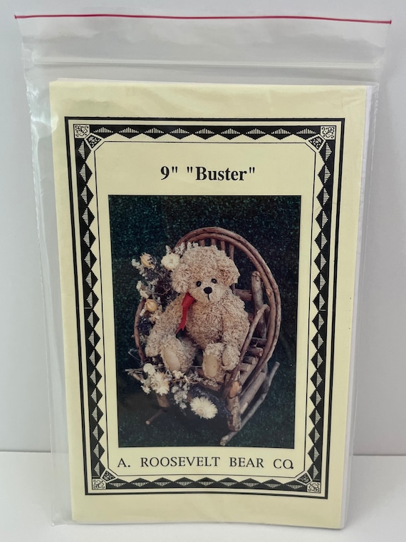 Vintage Bear Pattern 9" Buster from A. Roosevelt Bear Co.