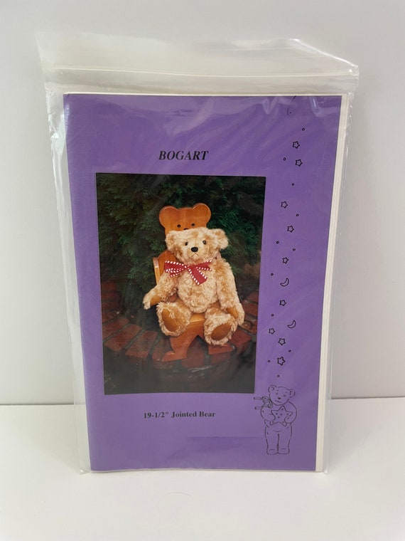 Vintage Pattern 19.5" Bogart Bear by Sandra Cuomo