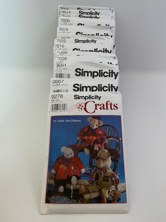Three pounds of patterns! Simplicity Daisy Kingdom and Crafts ~ 13 patterns