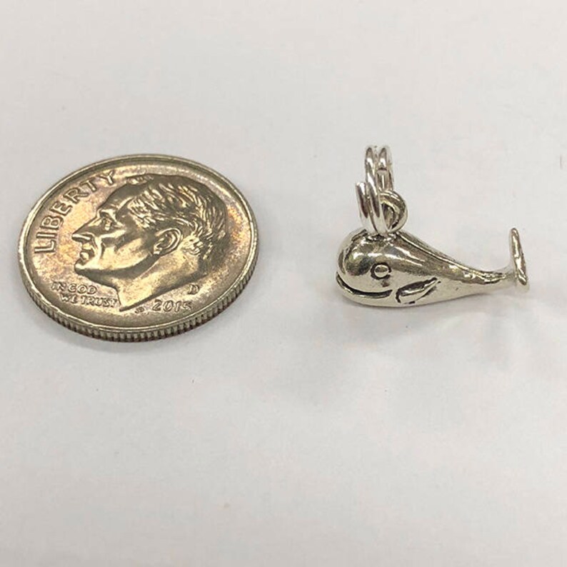 perfect for many artistic creations! Sterling Silver whale