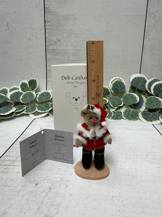 Vintage Deb Canham Artist Designs Santa Mouse