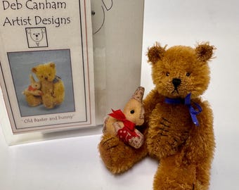 Vintage Deb Canham Artist Designs Old Baxter and bunny