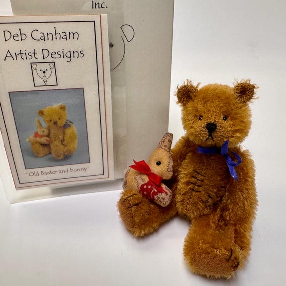 Vintage Deb Canham Artist Designs Old Baxter and bunny
